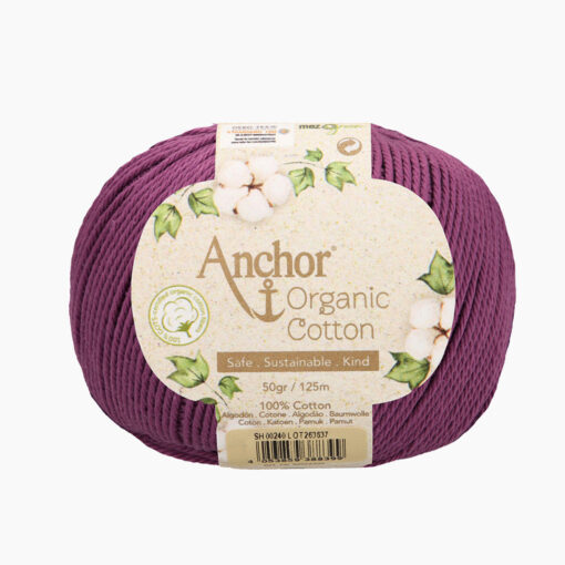 Heartdeco Anchor Organic Cotton 0240 plum